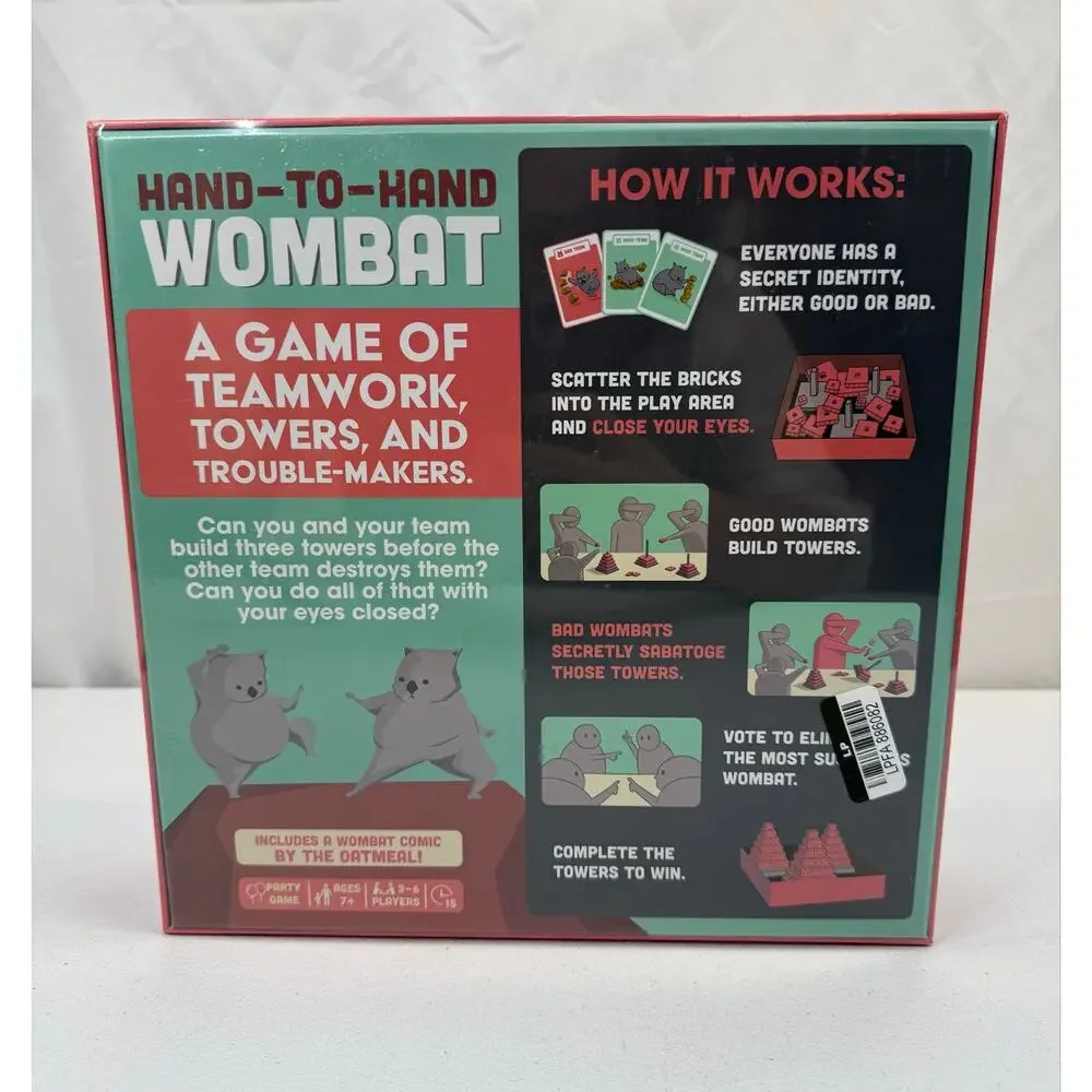 Exploding Kittens hand wombat